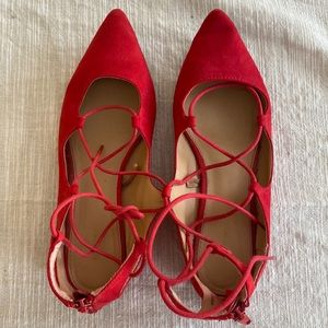 Express red flats